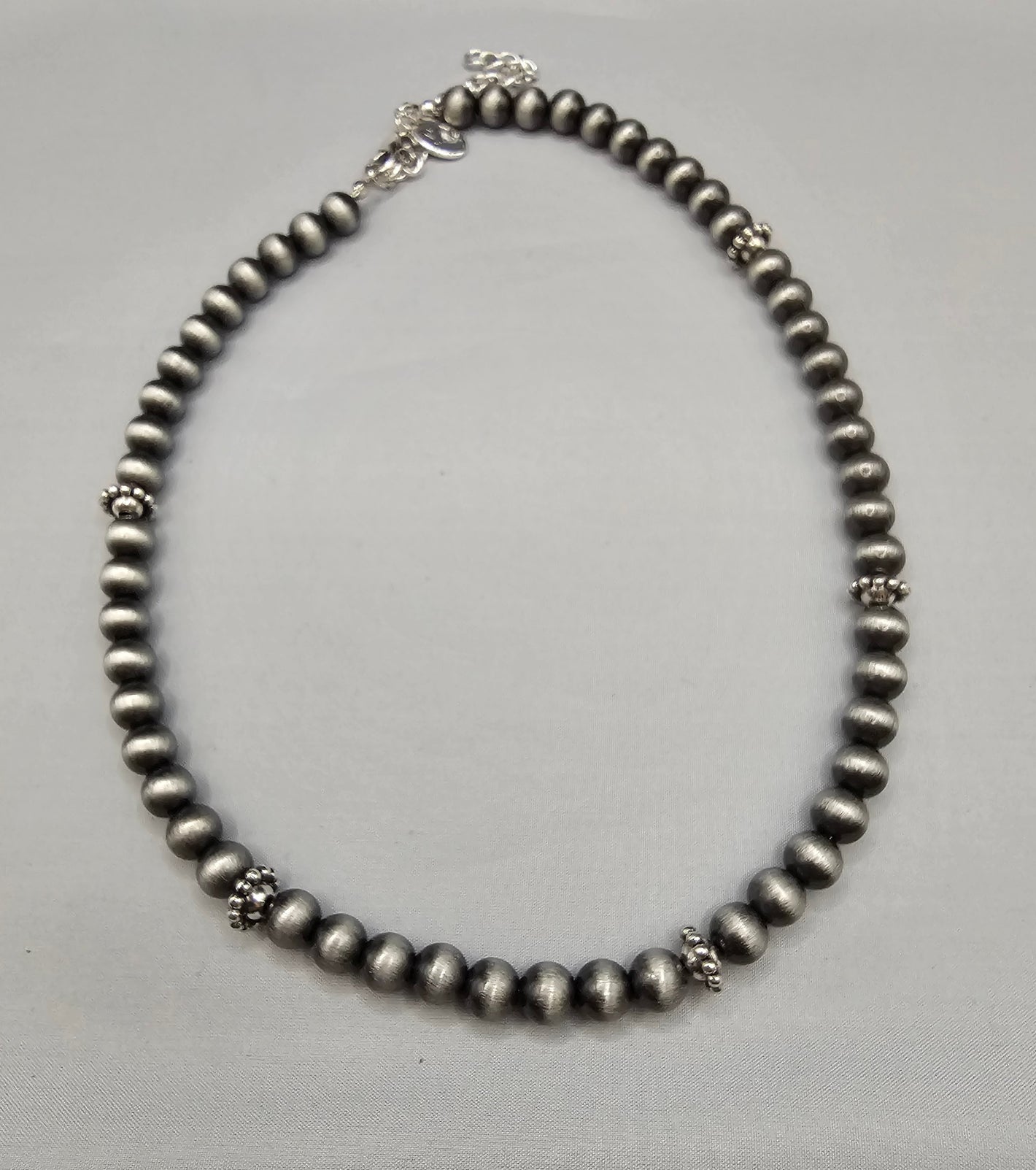 Silver Beaded Necklace