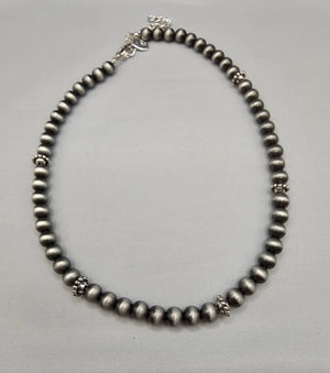 Silver Beaded Necklace