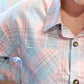 Pink & Blue Plaid Top