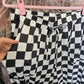 Black and White Checkered Pants