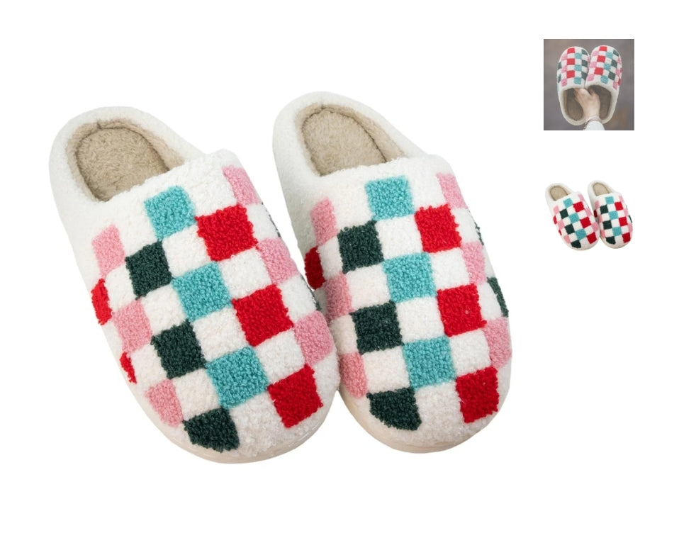 Checkered Slippers